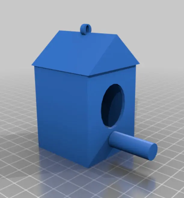 Bronvoorbeeld van het 3D-model Simple Bird House door WONDER_WEENER