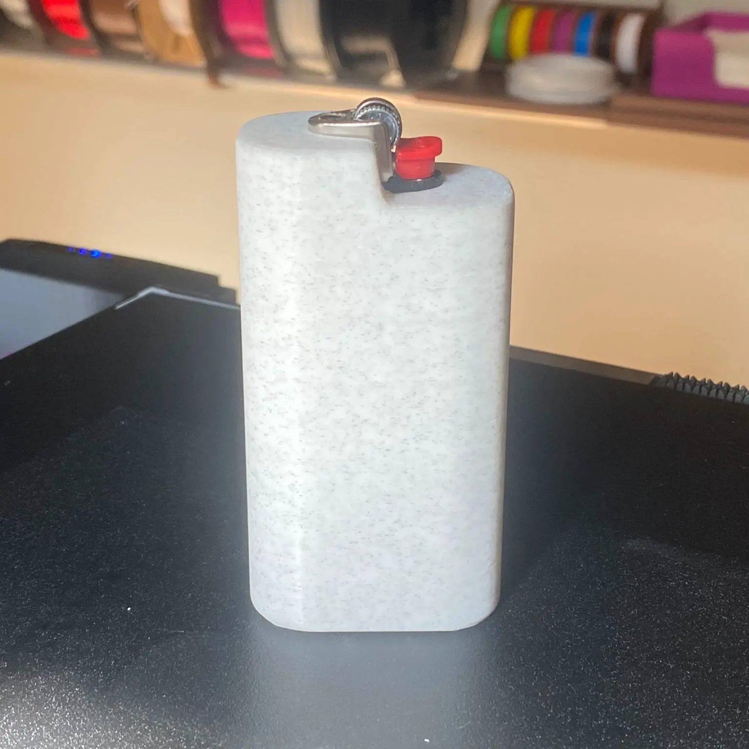 Source preview of the SOPORTE MESA ENCENDEDOR BIC MINI 3D model by JUAN PARDO VILARIÑO