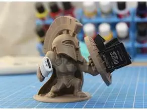 Bronvoorbeeld van het 3D-model Spartan SD card holder door Logan M