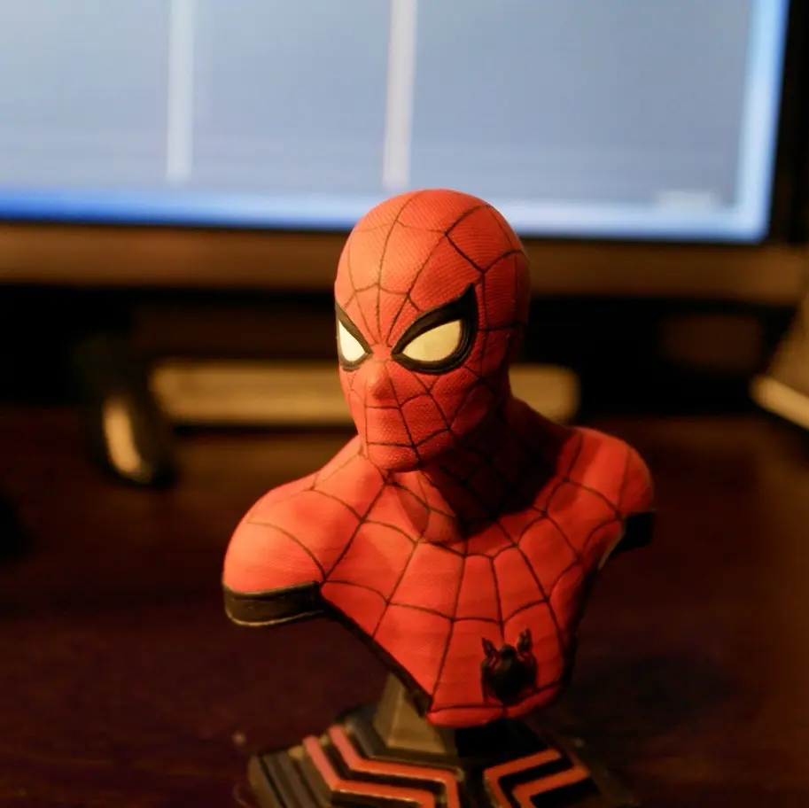 Source preview of the Spider man bust 3D model by Pensami3D