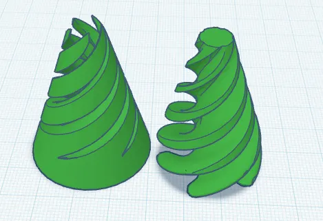 Bronvoorbeeld van het 3D-model spiral toy door season wong