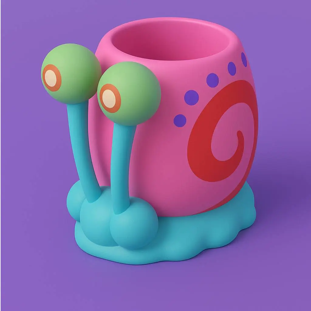 Bronvoorbeeld van het 3D-model SpongeBob's Gary Lip Balm Holder door julistl