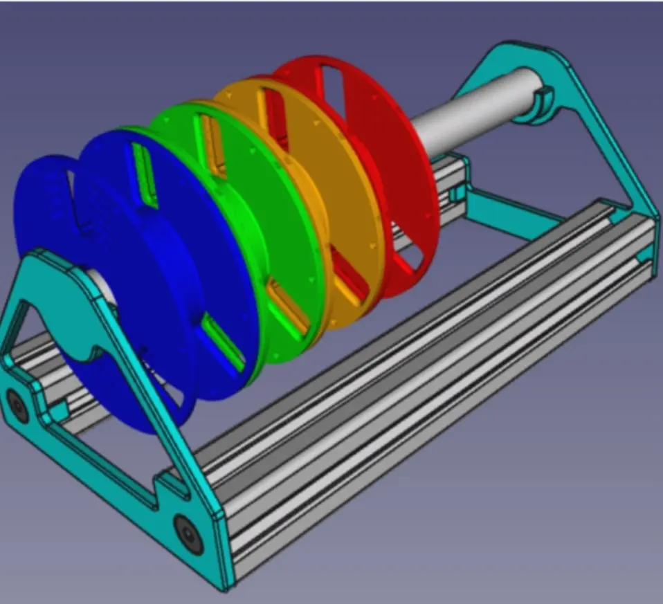 Source preview of the spool holder parts 3D model by kot vsapogah