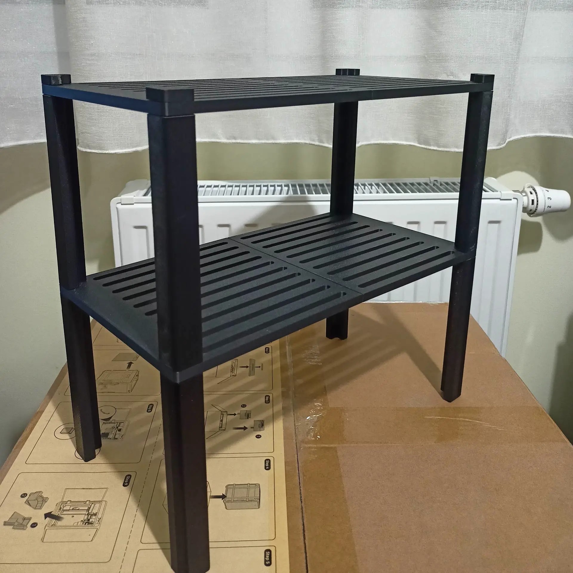 Source preview of the Stackable shelf 3D model by Mardok