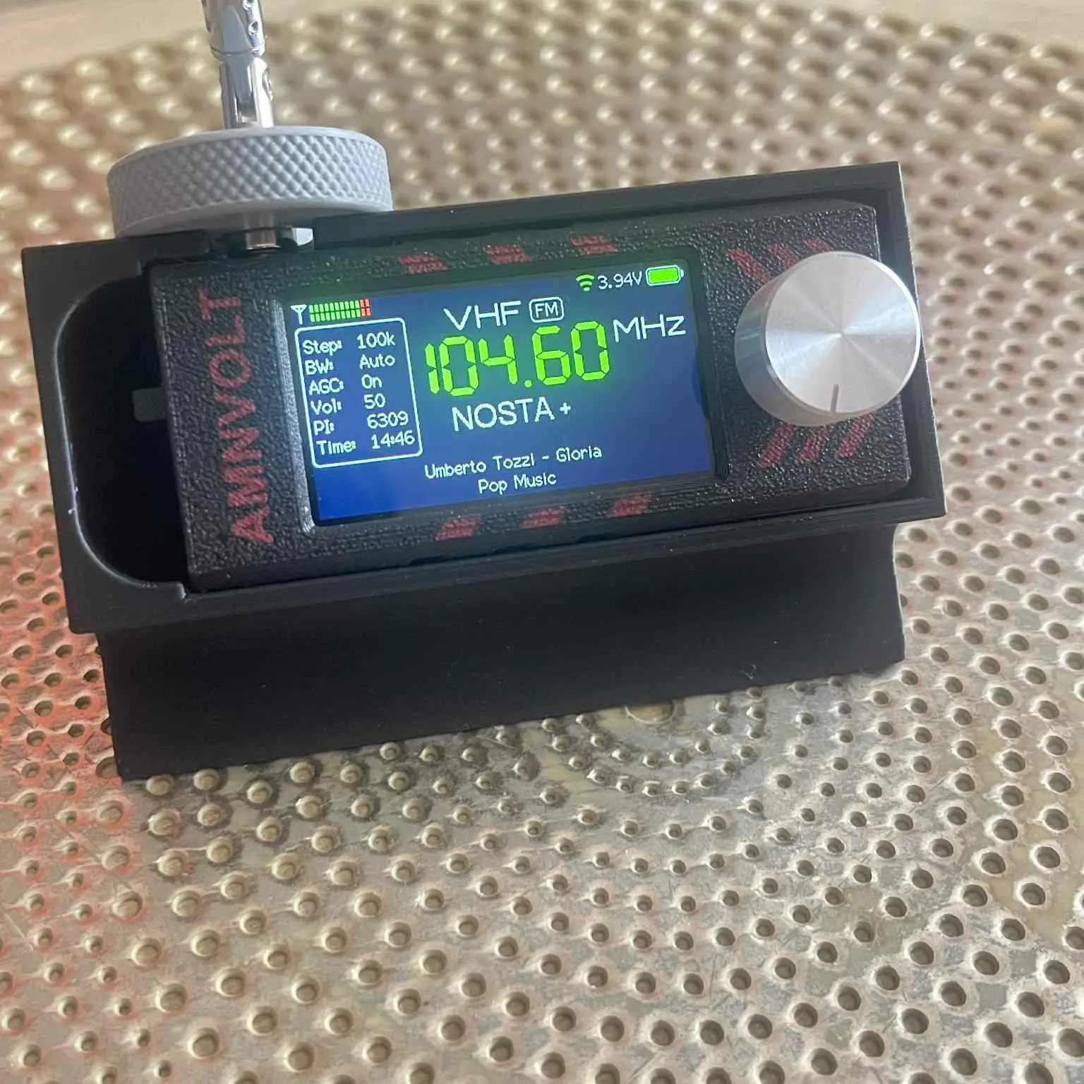 Source preview of the Stand Si4732 Radio - ATS Mini 3D model by PiTon