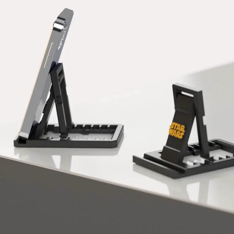 Bronvoorbeeld van het 3D-model STAR WARS EXPANDABLE PHONE STAND BY NICHE 3D door NICHE 3D