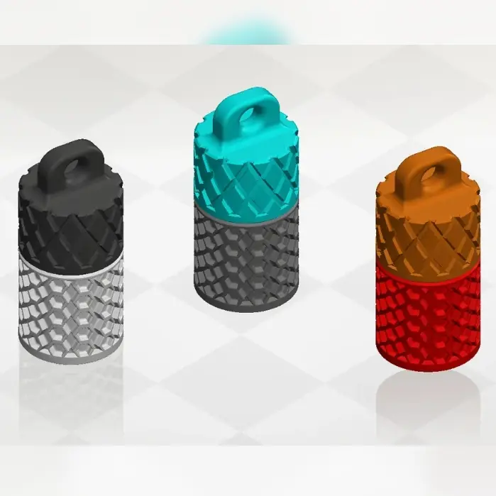 Source preview of the storage keyring 3D model by Darknight 