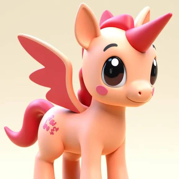 Bronvoorbeeld van het 3D-model Super cute unicorn door Kryzio