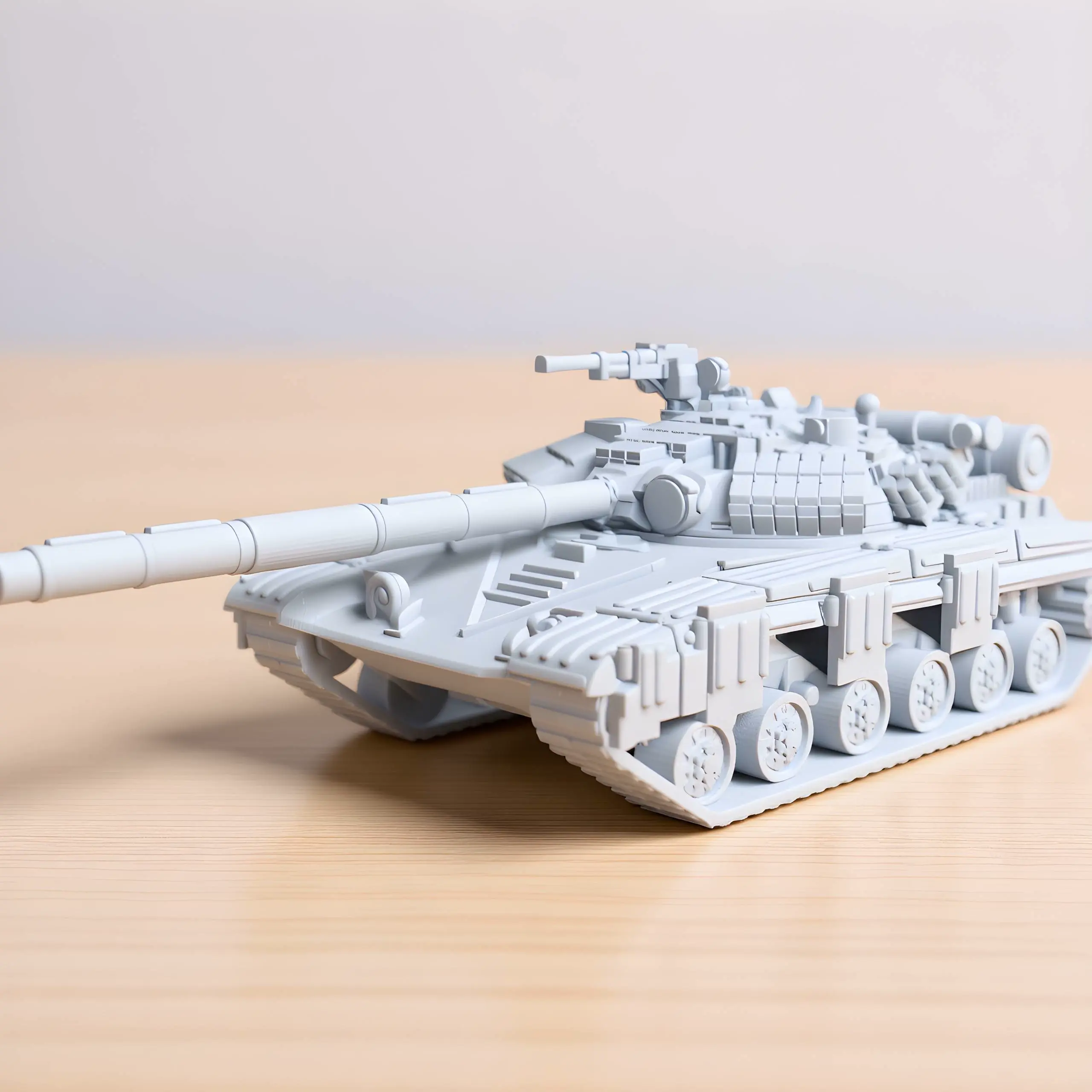 Source preview of the T-64 War Vehicle Miniature Replica FREE 3D model by RareBox