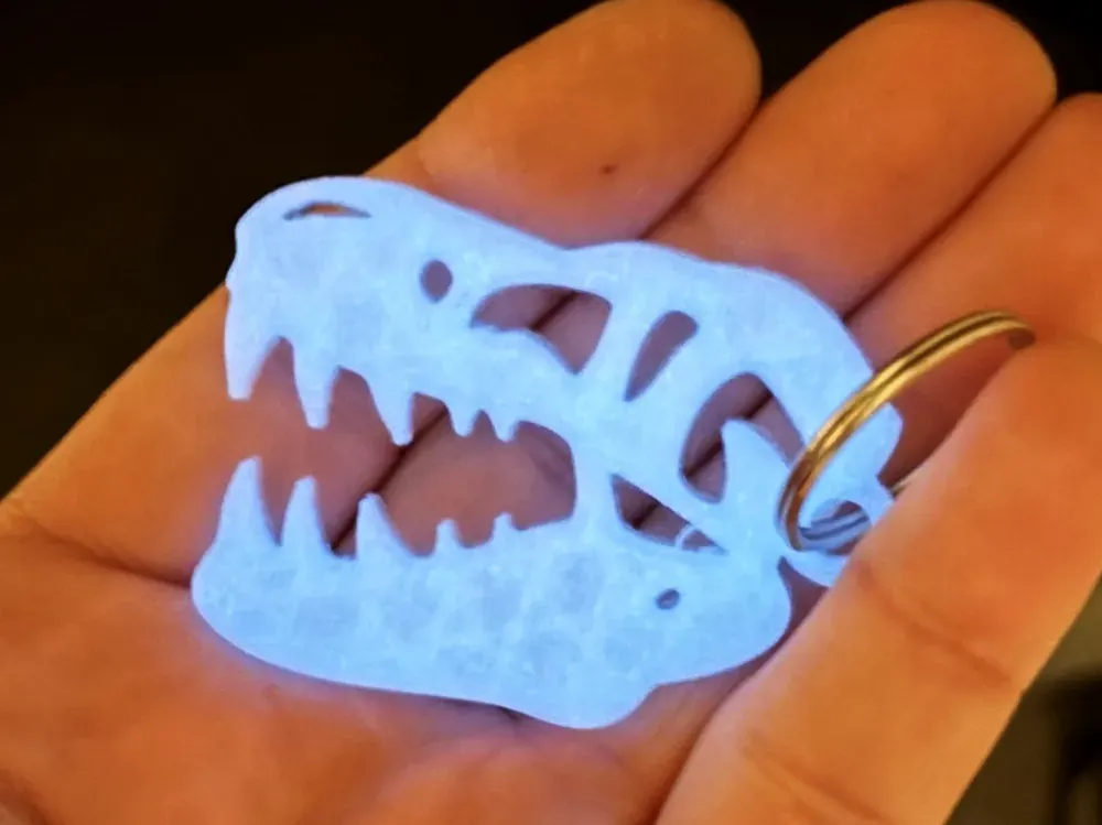 Bronvoorbeeld van het 3D-model T-Rex Keychain door Ducky Printed