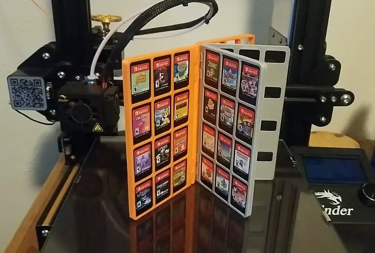 Bronvoorbeeld van het 3D-model "The Big Book" Foldable Nintendo Switch Game Cartridge Case door Trav