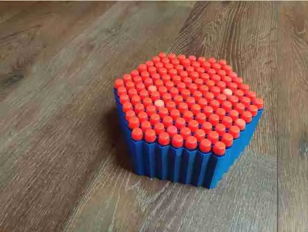Bronvoorbeeld van het 3D-model The Nerf Dart Hive Box door Bigshark 3D Printing