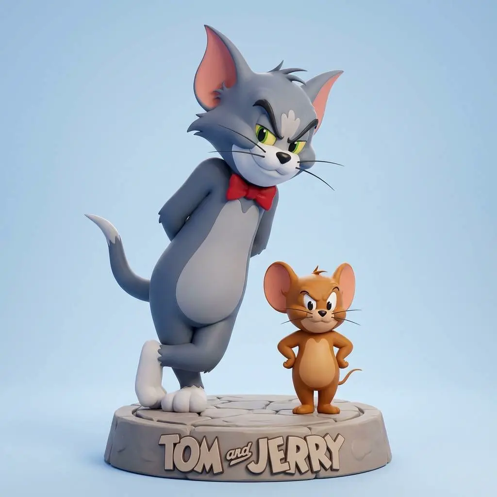 Bronvoorbeeld van het 3D-model Tom and Jerry door Timmothy