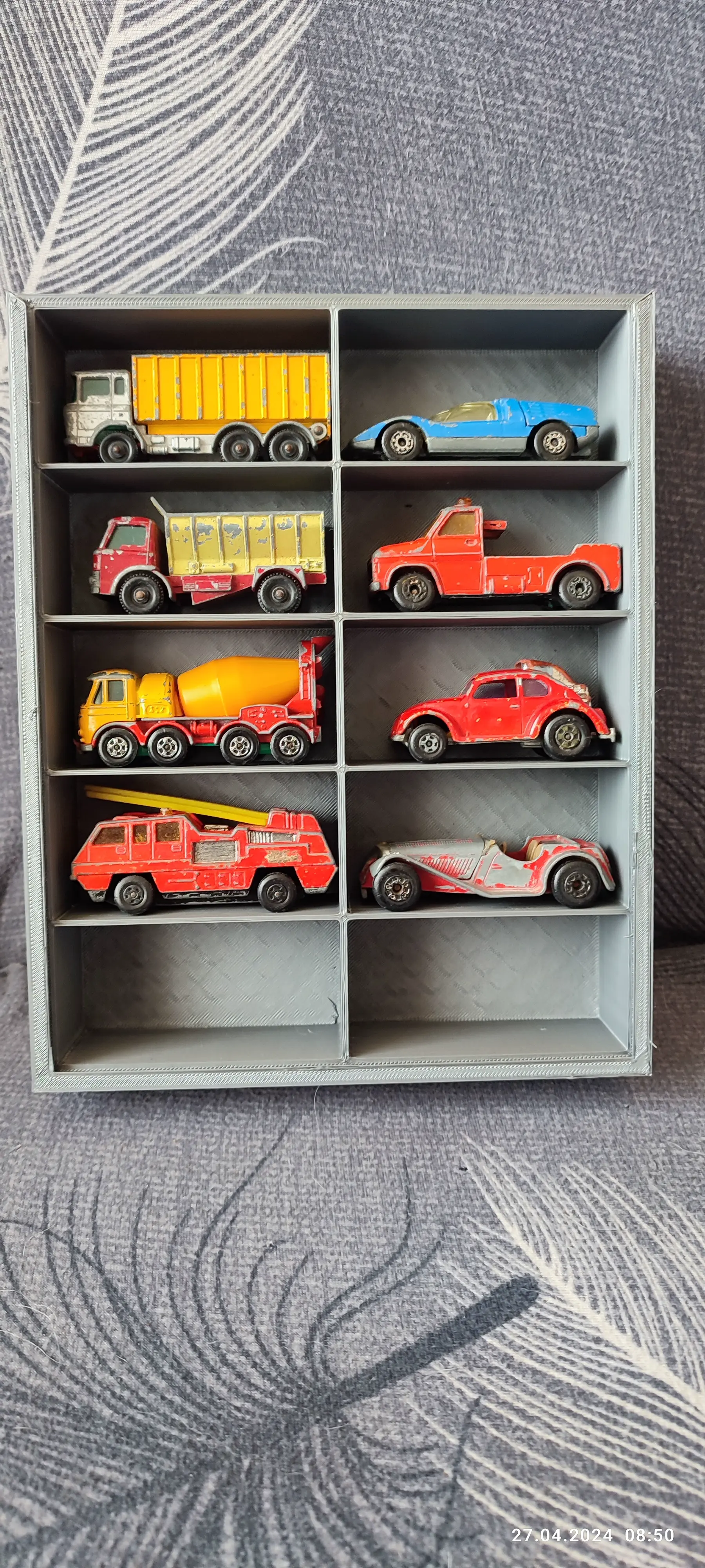 Source preview of the Toy Car Rack with grove for plexiglass, HotWheels, Matchbox 3D model by Hypocrat
