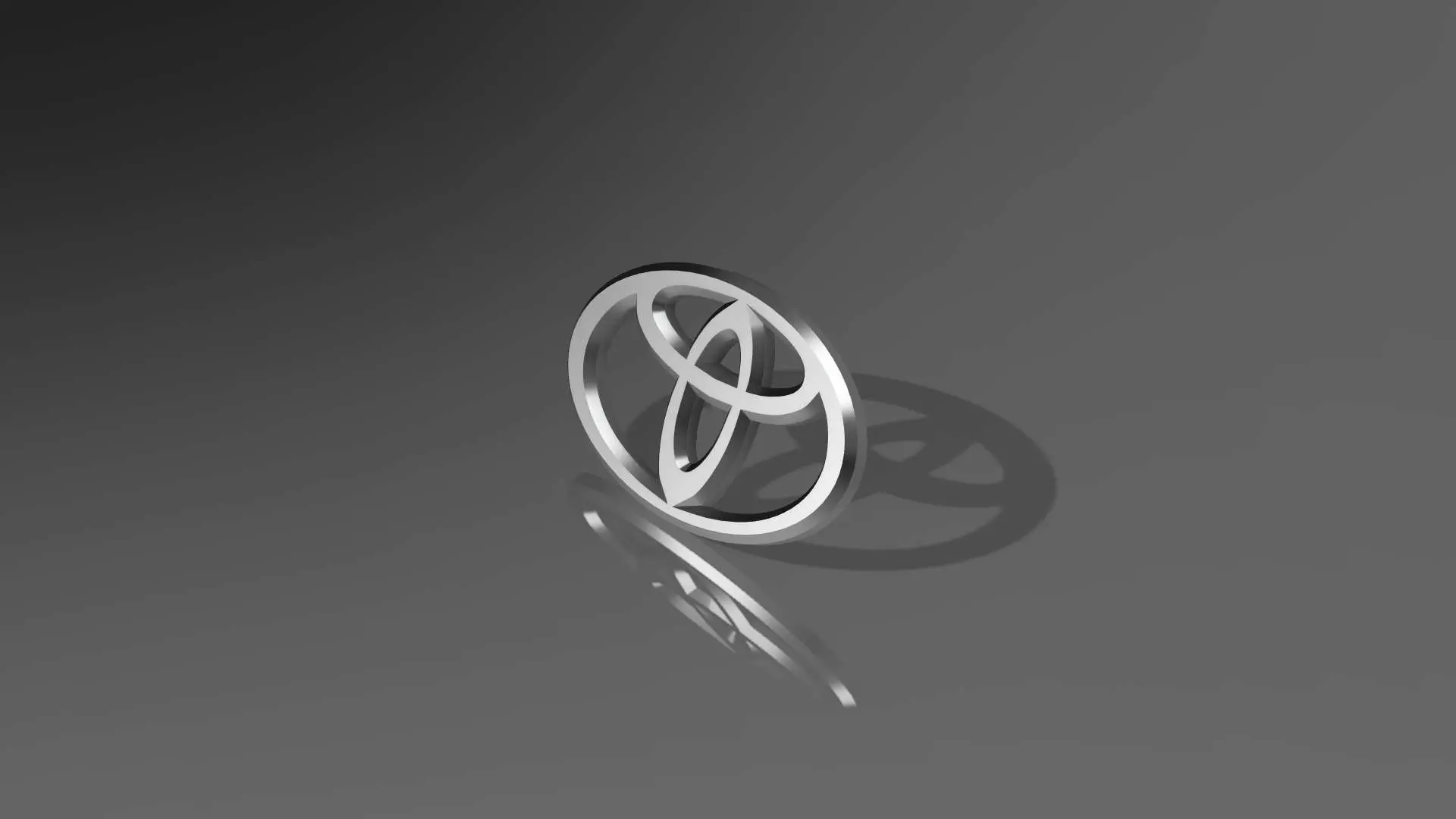 Source preview of the toyota logo 3D model by Mehrab_ft