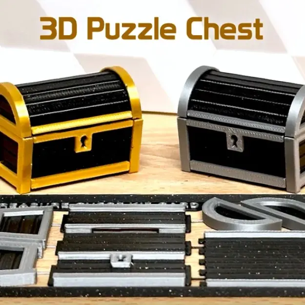 Source preview of the treasure chest kit card 3D model by Retro Mania