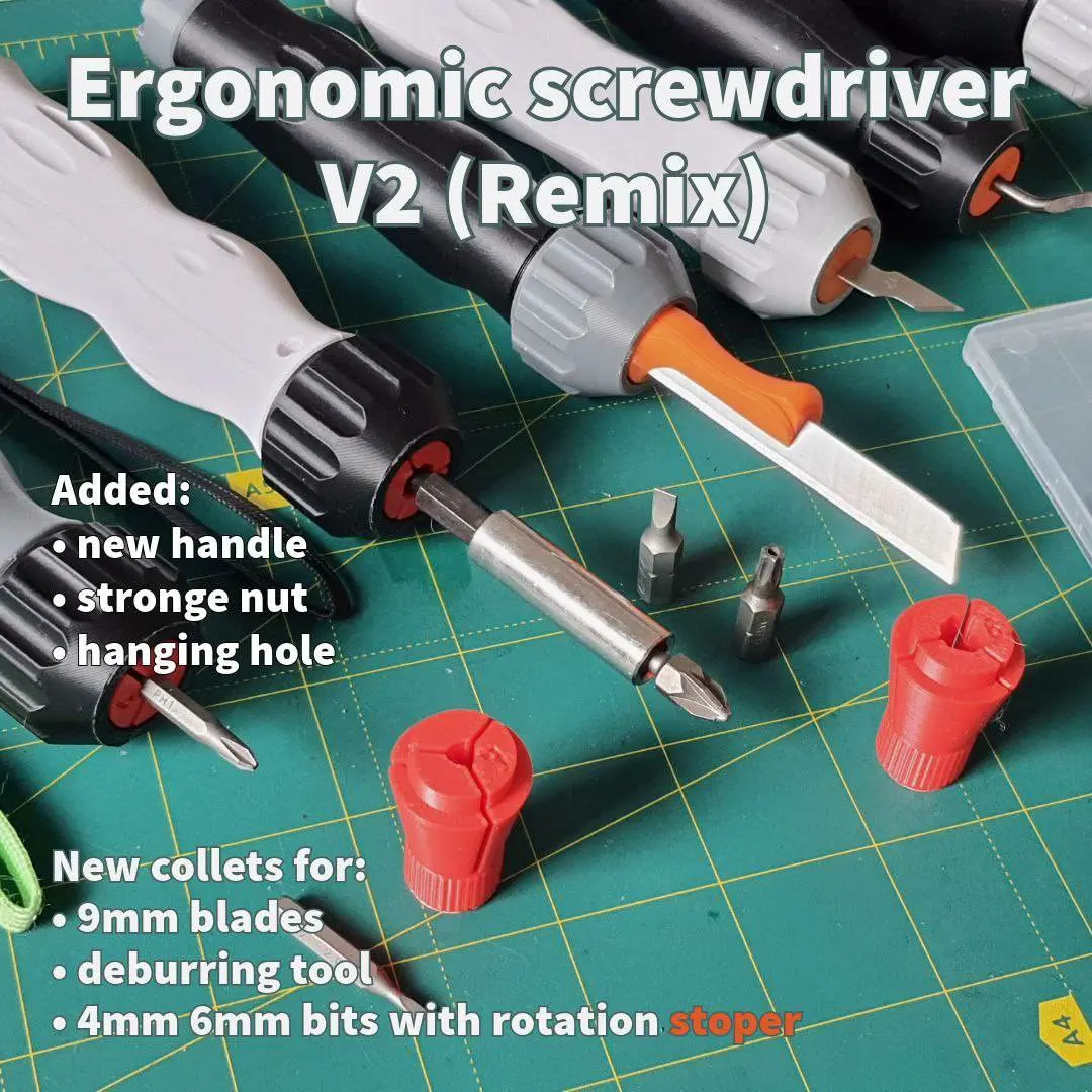 Bronvoorbeeld van het 3D-model Universal ergonomic screwdriver V2 door Dadikonna