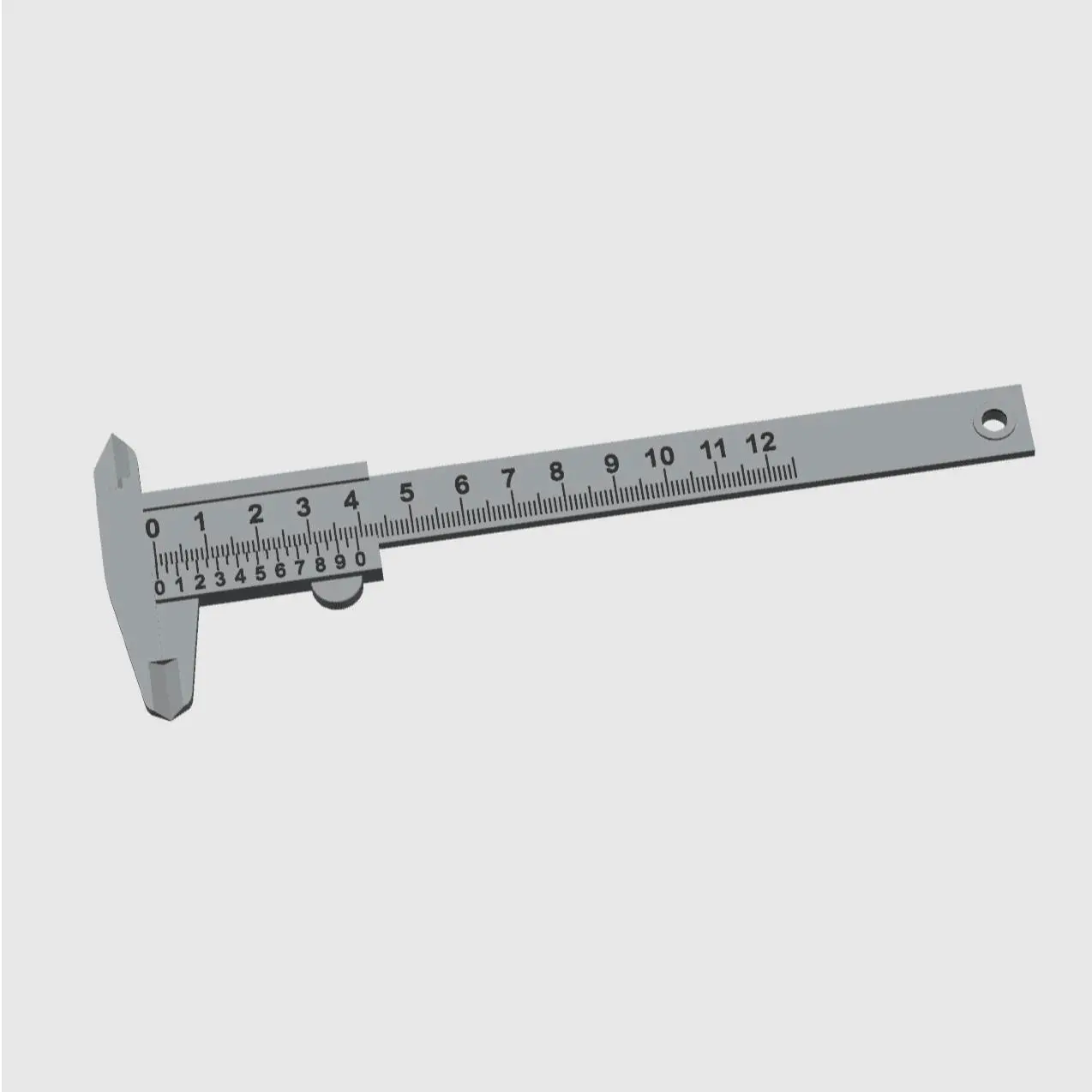 Bronvoorbeeld van het 3D-model Vernier Caliper Measuring Tool door Jerryie