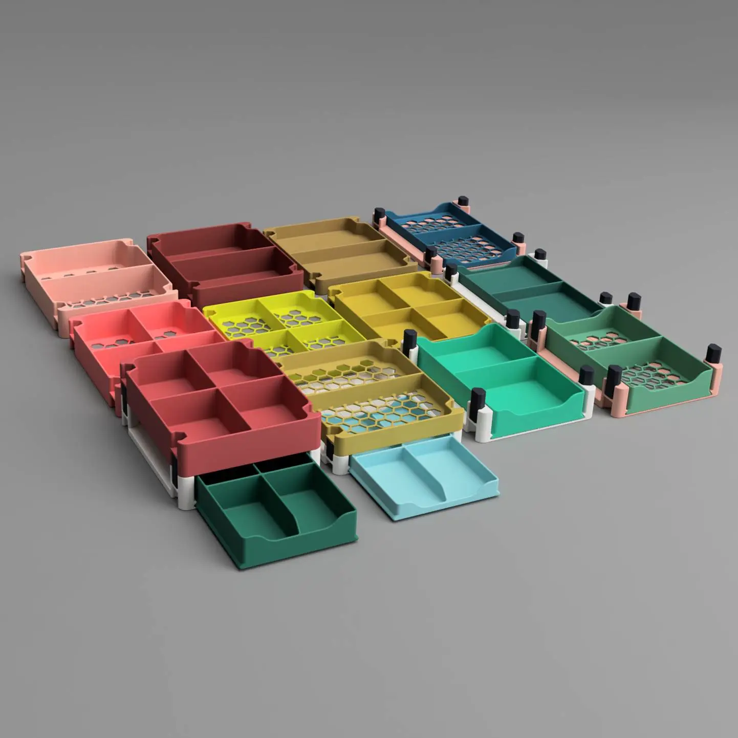 Source preview of the Versatile Stackable Storage Box System (200×250) Dividers 3D model by Jakub Lattenberg
