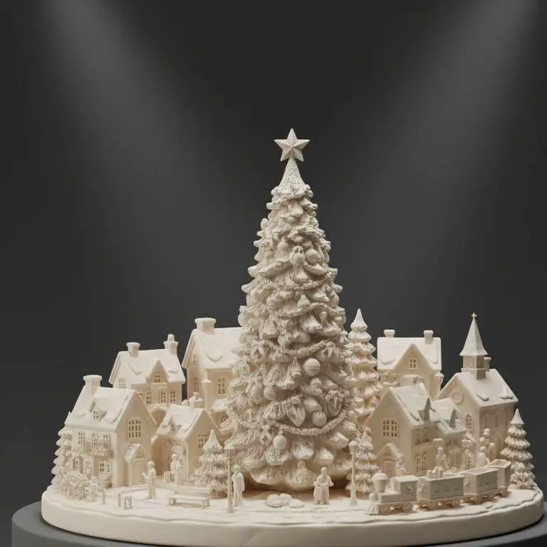 Bronvoorbeeld van het 3D-model villaggio natalizio door SerLab3D