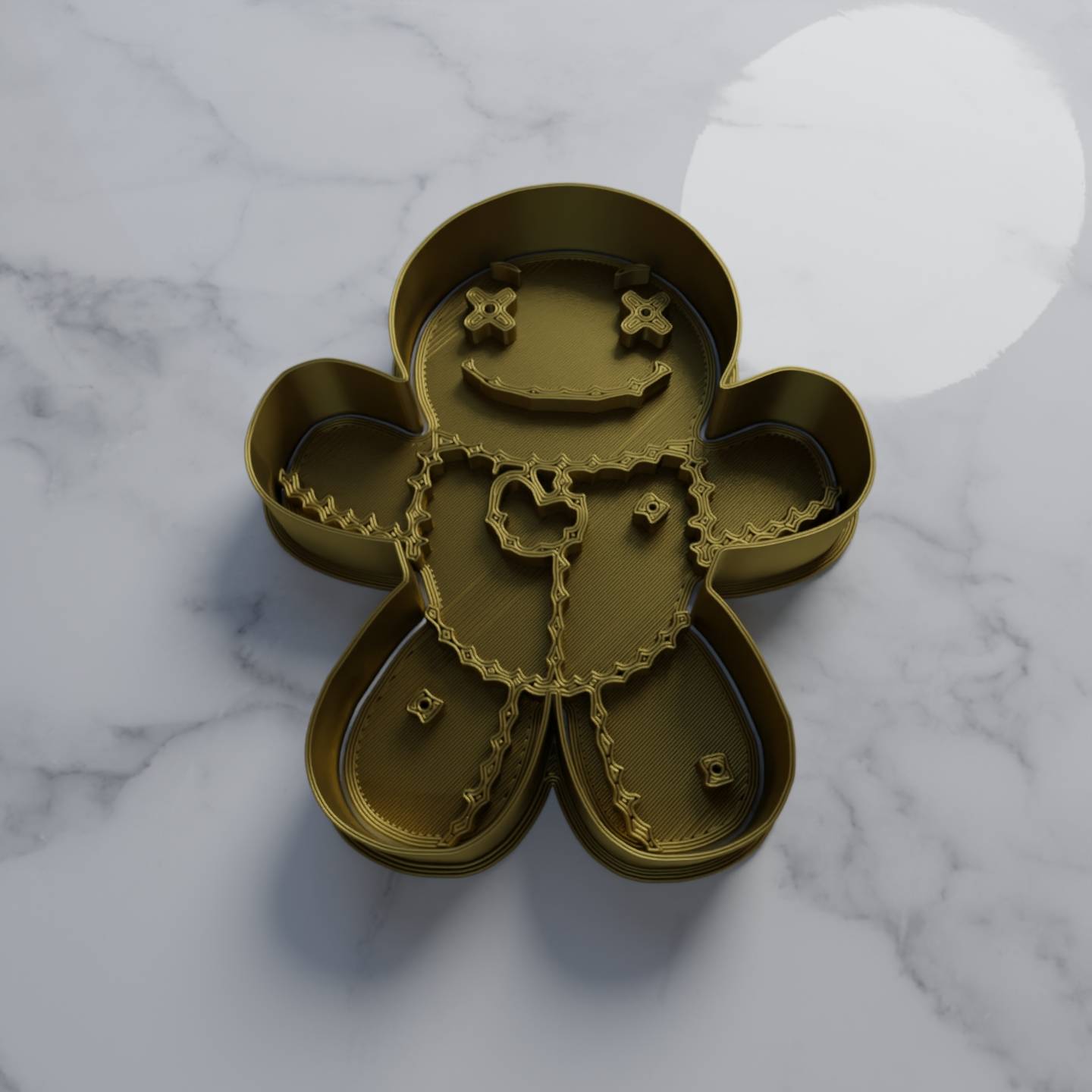 Source preview of the VOODOO DOLL COOKIE CUTTER FREE 3D model by Cookie Cutters STL