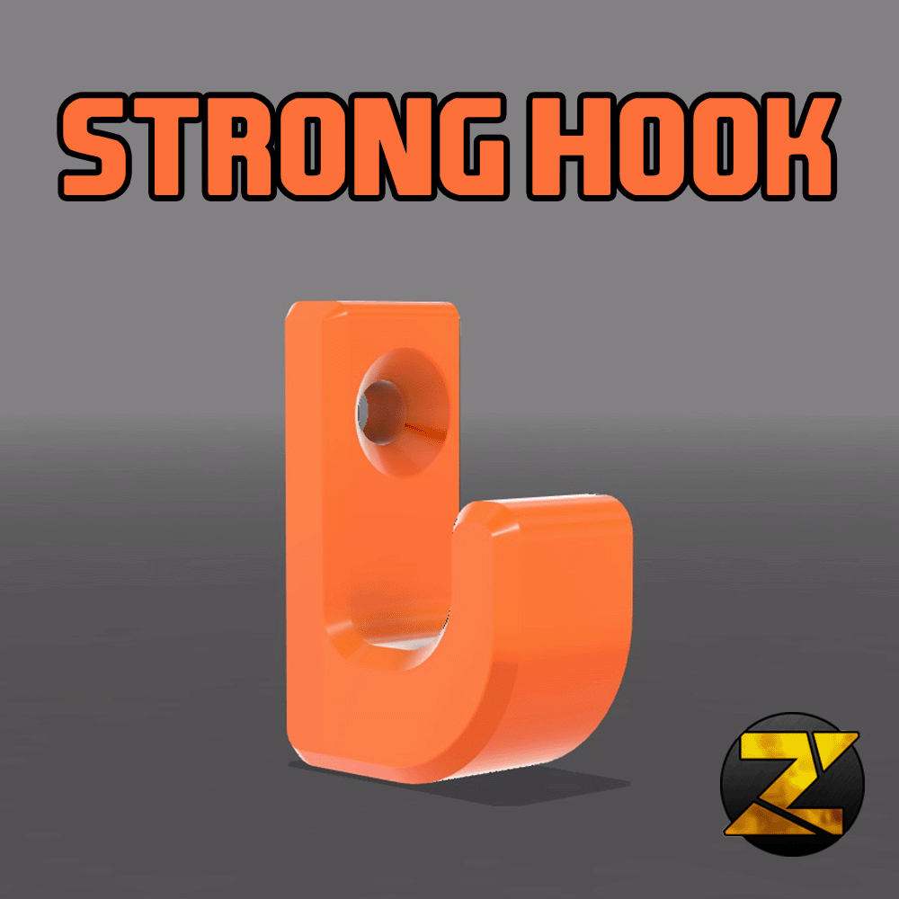 Source preview of the Wall Hook Small 3D model by Zaanko