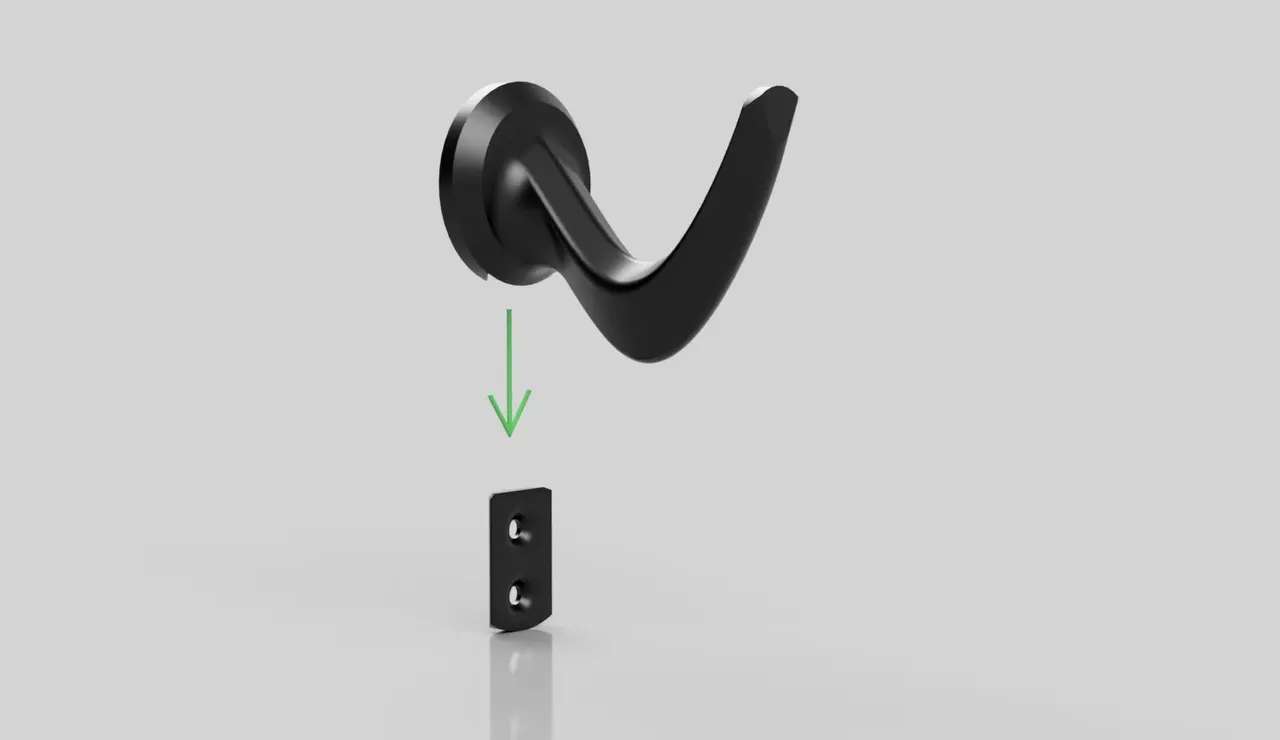 Bronvoorbeeld van het 3D-model Wall hook door o G Train o