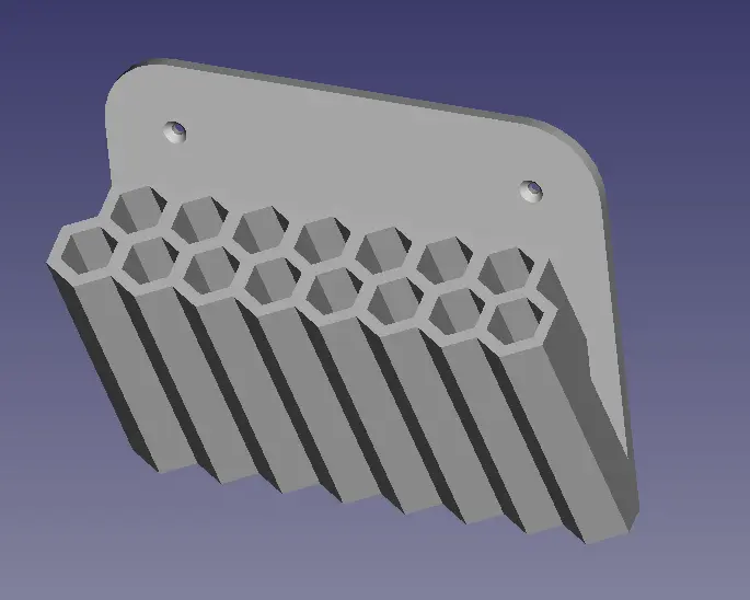 Bronvoorbeeld van het 3D-model Wall-mounted pen holder door Slava Zanko
