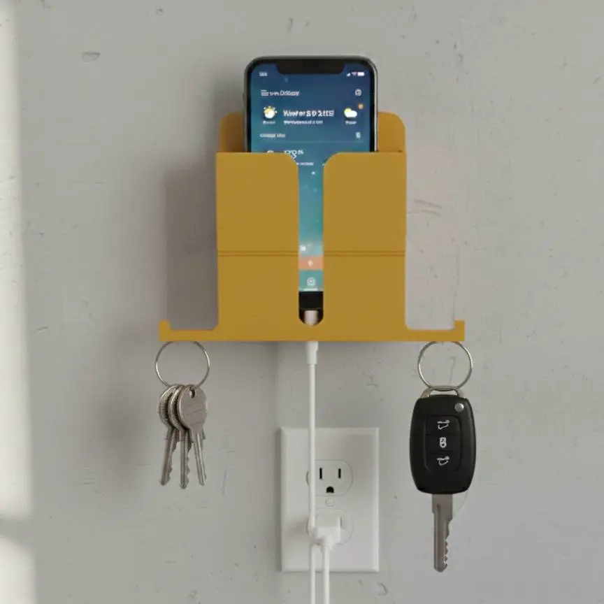 Bronvoorbeeld van het 3D-model Wall Phone Holder Update door J Alex Sparza