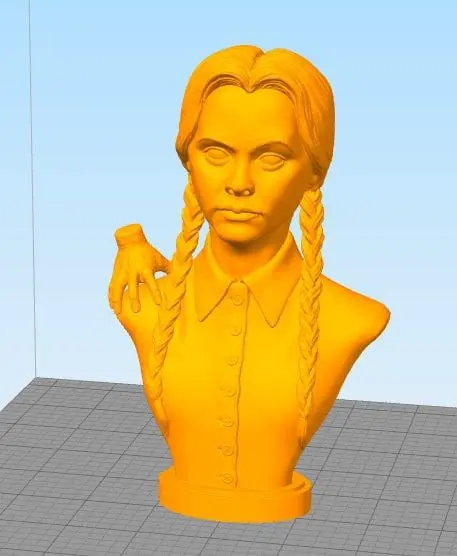 Source preview of the Wednesday with Thing 3D model by Fujy
