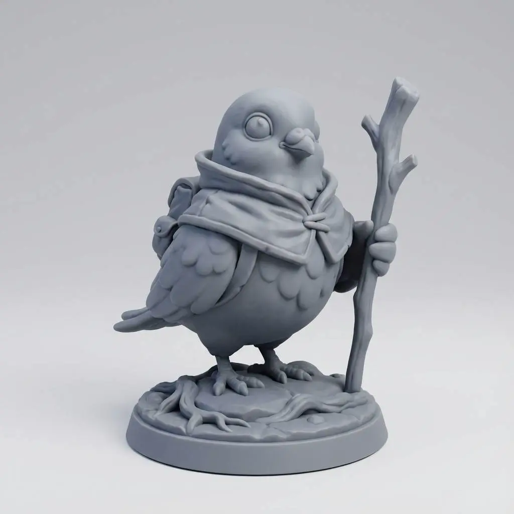 Bronvoorbeeld van het 3D-model Whisperbranch Owl Mage door Noah0x03