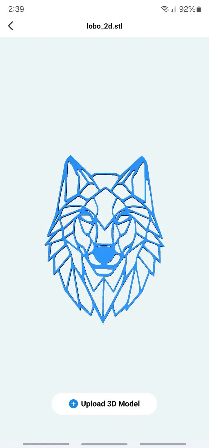Bronvoorbeeld van het 3D-model Wolf box art wall stencil door Scott.10k