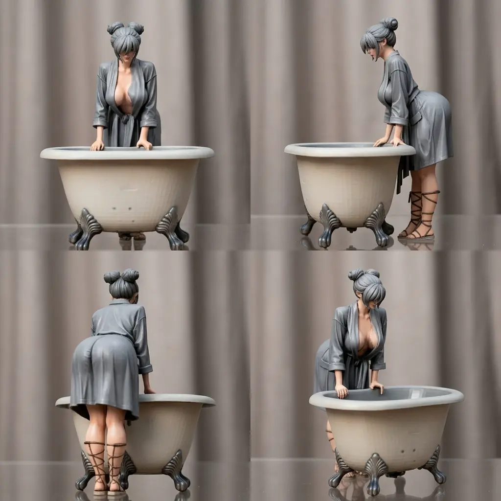 Bronvoorbeeld van het 3D-model woman bathtub door ABDULLAH ALAN