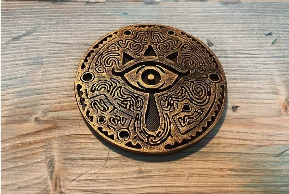 Source preview of the Zelda drink coaster 3D model by kunningking23